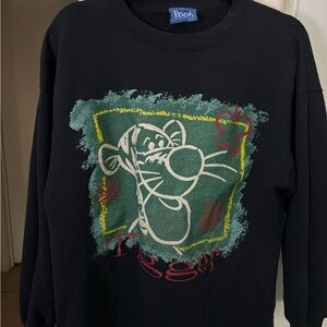 Disney Black Tigger Graphic Sweatshirt